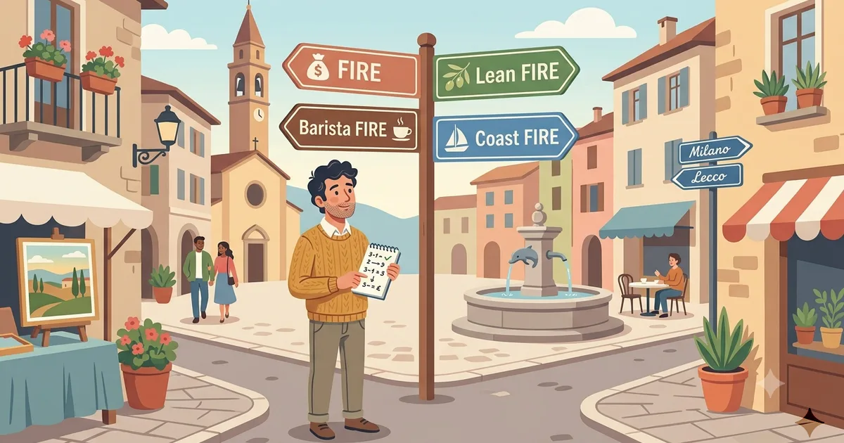 FIRE, Lean FIRE, Barista FIRE e Coast FIRE: Differenze, Calcoli e Quale Scegliere nel 2026
